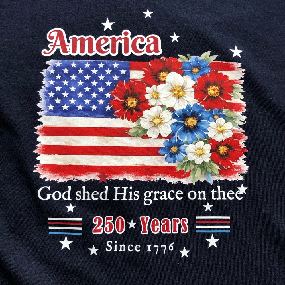Patriotic God Shed His Grace on Thee, Shirt - Picture 2 of 9